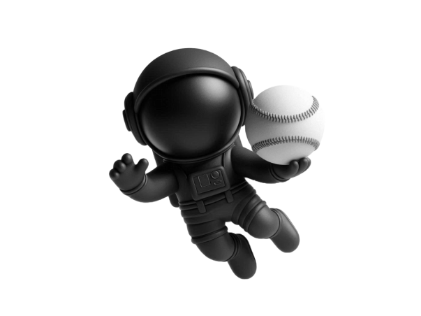 Spaceman with Baseball