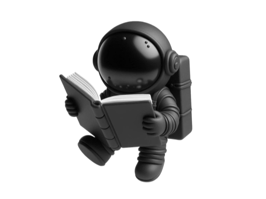 Spaceman with Book