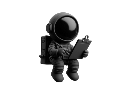 Spaceman With Clipboard