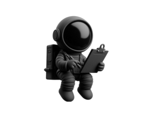 Spaceman with Book