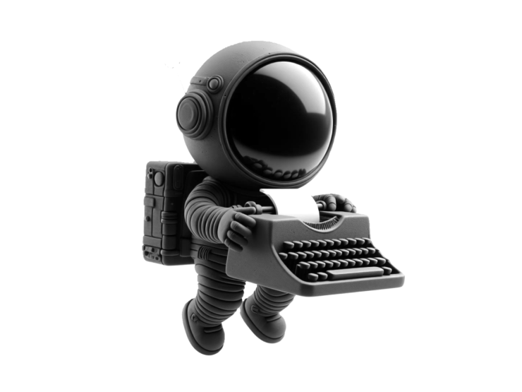 Spaceman with Keyboard